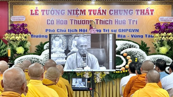 Lễ tưởng niệm tuần Chung Thất  Cố Hoà thượng Thích Huệ Trí