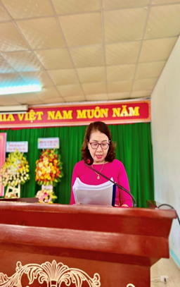 Cô Nguyễn Thị Phương- Chủ Tịch Công Đoàn Trường Tiểu Học Hải Nam Tp Vũng Tàu